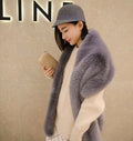 MR ALFRED SHOP COLLECTIONS Winter Fox fur feel Scarf Women Cappa faux fur